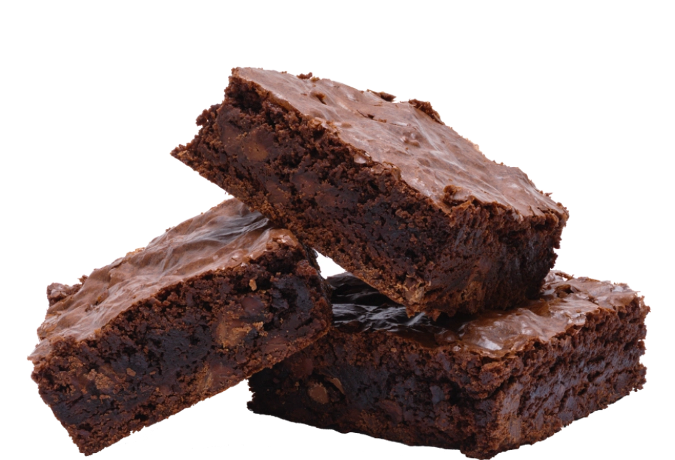 Drei Brownies